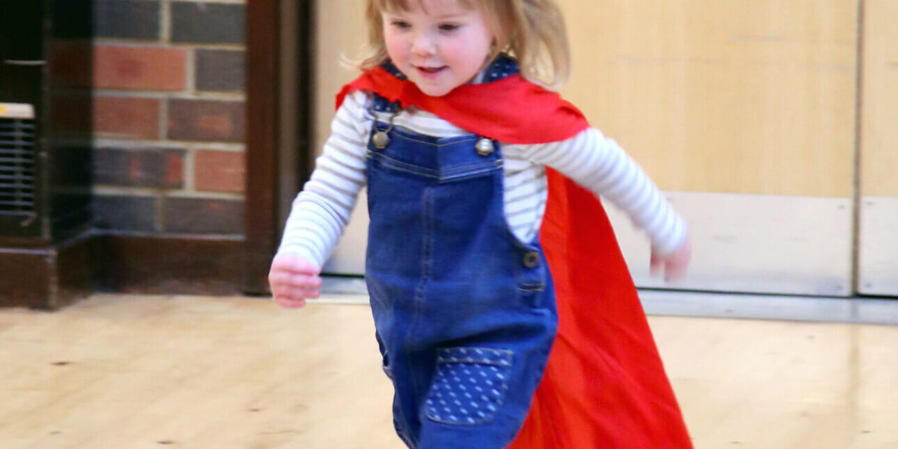 Running toddler