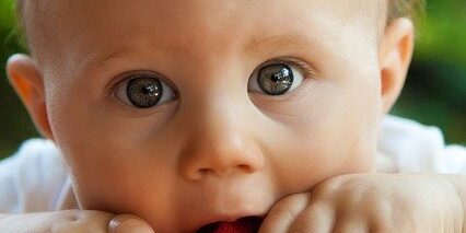 baby with watermelon